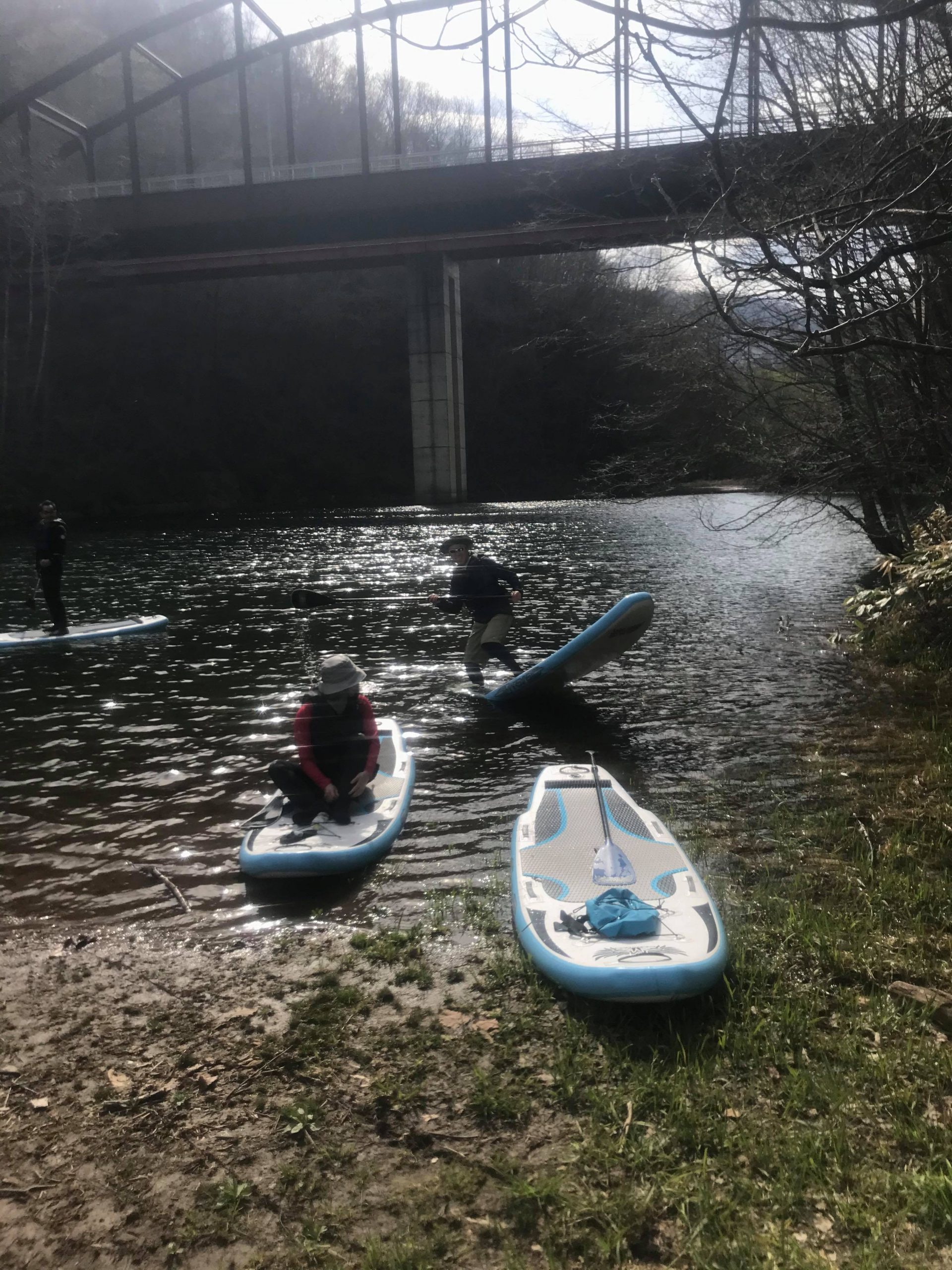 サホロ湖でのSUP